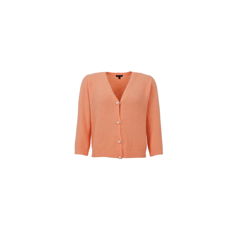 BLACK COLOUR - BCBELLA pearl knit cardigan - Apricot