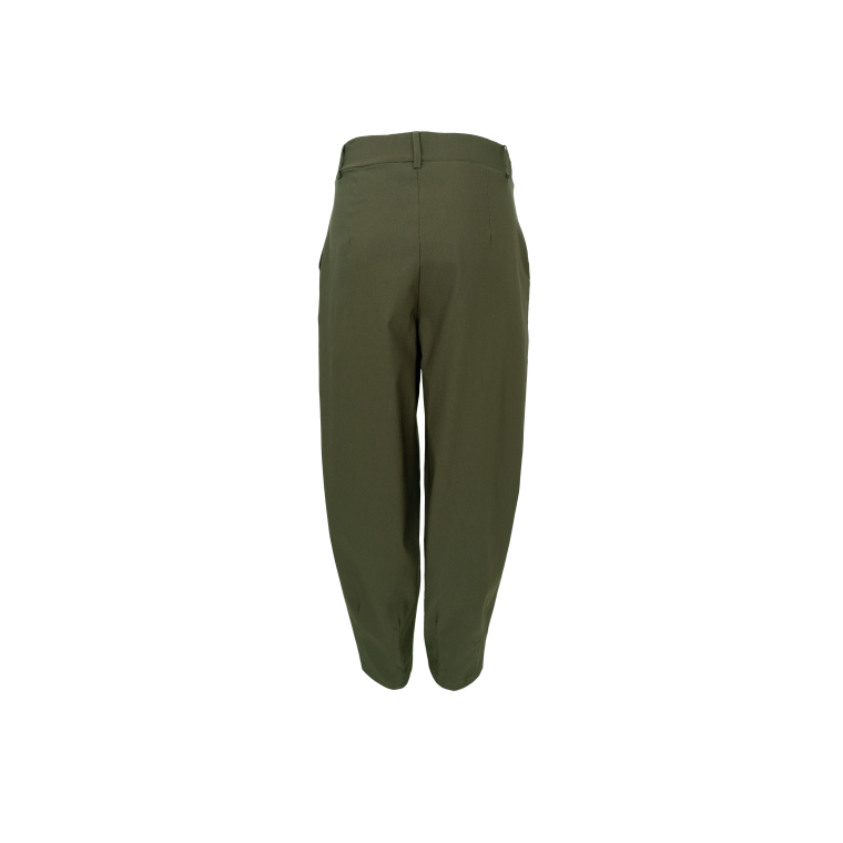 Black Colour - BCBEVERLY barrel pant - Dk. Army