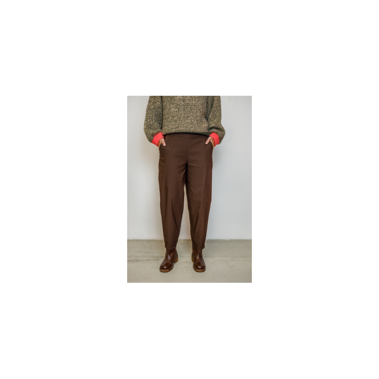 BLACK COLOUR - BCBEVERLY barrel pant - Hazelnut Brown