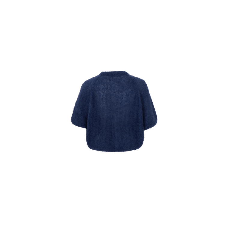 Black Colour - BCBJOERK patent knit cardigan - Navy