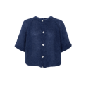 Black Colour - BCBJOERK patent knit cardigan - Navy