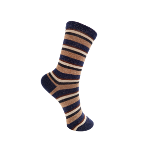 BLACK COLOUR - BCBRANDI striped sock - Dark Navy