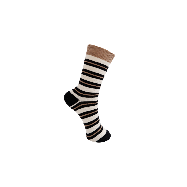 Black Colour - BCBRENDA sock - Khaki/Black