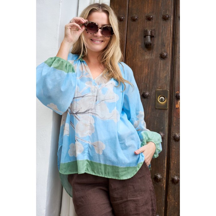 Black Colour - BCCAMELLIA blouse - Lt. Blue