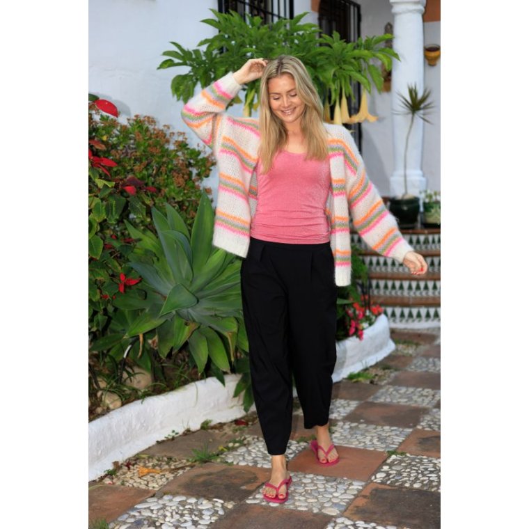 BLACK COLOUR - BCDAVINA barrel pant - Black