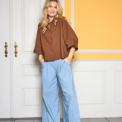 Black Colour - BCDAVINA loose shirt - Hazelnut Brown