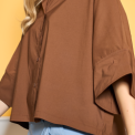 Black Colour - BCDAVINA loose shirt - Hazelnut Brown