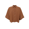 Black Colour - BCDAVINA loose shirt - Hazelnut Brown