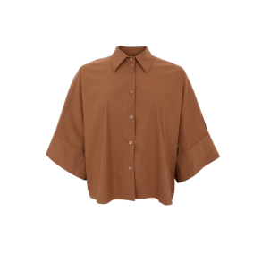 Black Colour - BCDAVINA loose shirt - Hazelnut Brown