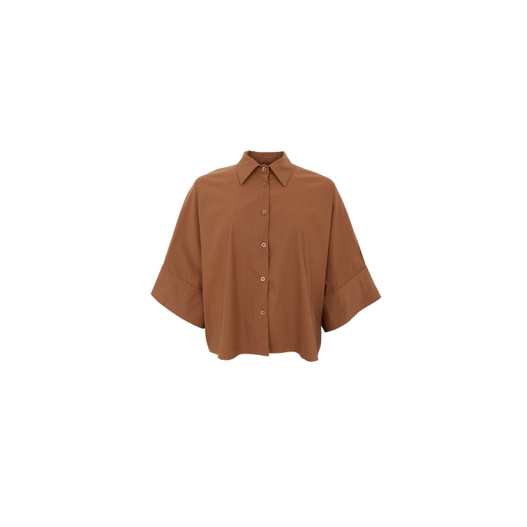 Black Colour - BCDAVINA loose shirt - Hazelnut Brown