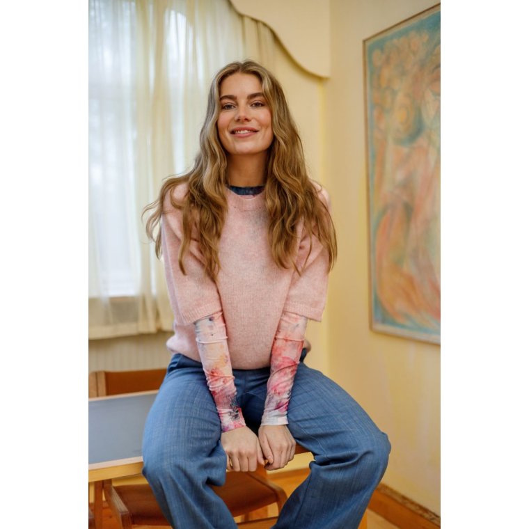 BLACK COLOUR - BCDELL knit jumper - Rose