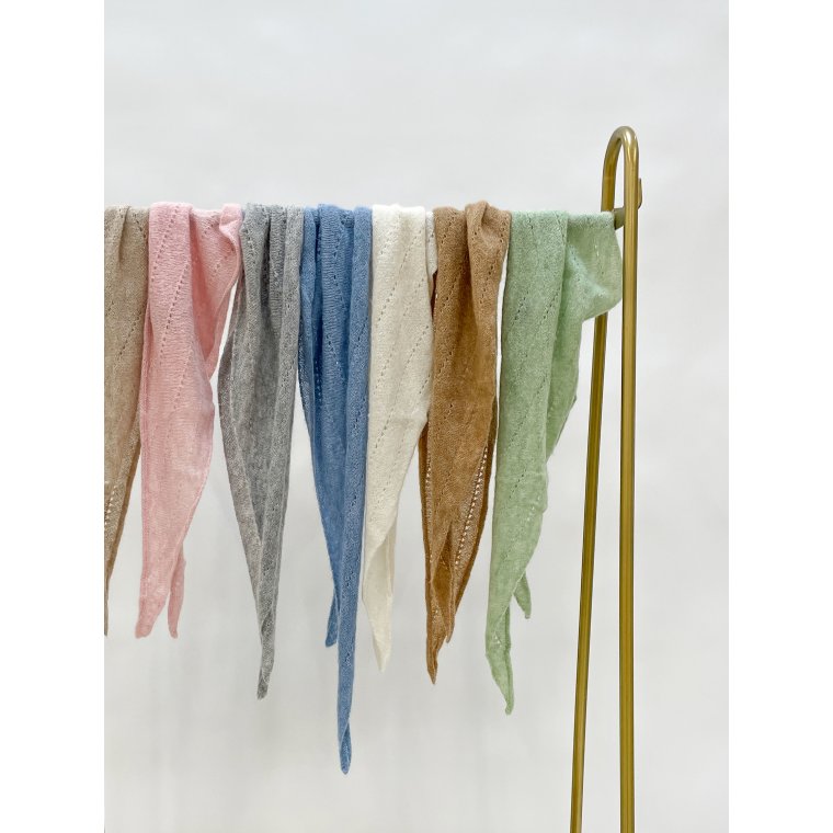 BLACK COLOUR - BCDELL knitted mini scarf - Natural