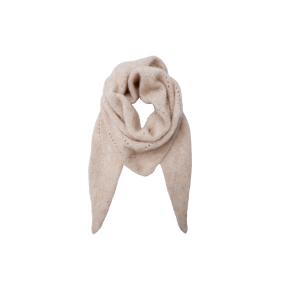 BLACK COLOUR - BCDELL knitted mini scarf - Natural