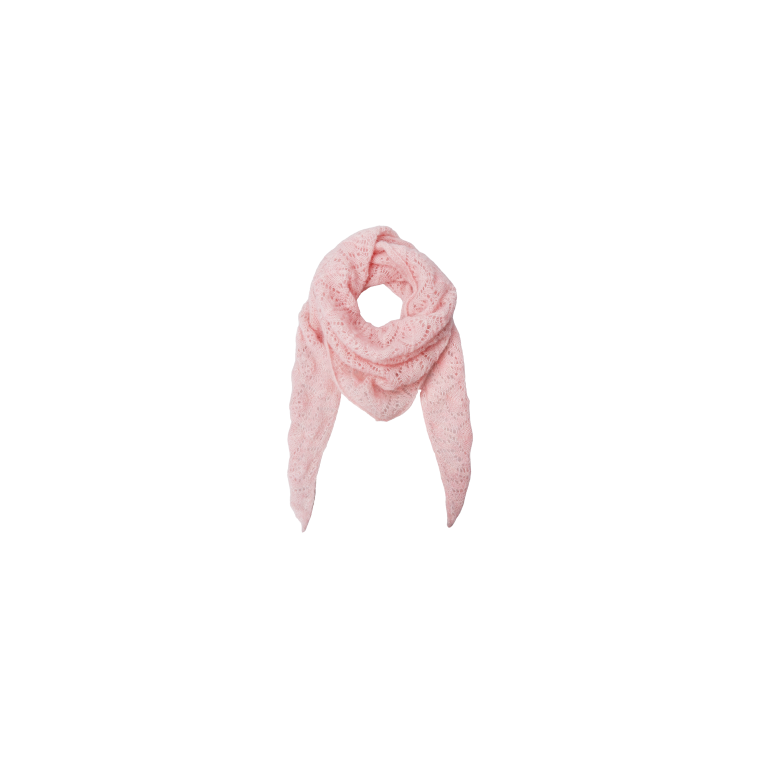 Black Colour - BCDELL needledrop mini scarf - Rose