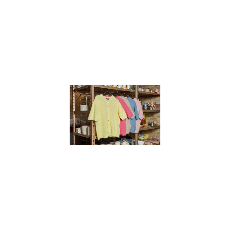 Black Colour - BCDELL ss cardigan - Lt. Blue