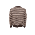 Black Colour - BCDELL striped knit cardigan - Coffee