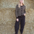BLACK COLOUR - BCDELL striped knit cardigan - Mocca