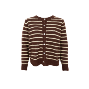 BLACK COLOUR - BCDELL striped knit cardigan - Mocca