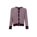 Black Colour - BCDELL striped knit cardigan - Plum