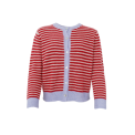 Black Colour - BCDELL striped knit cardigan - Red