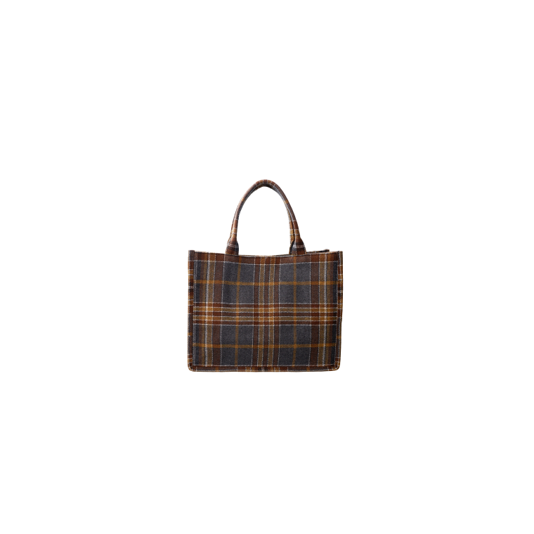 Black Colour - BCDEX Bag - Grey Check