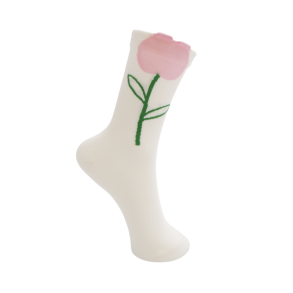 Black Colour - BCELIRA sock - Creme
