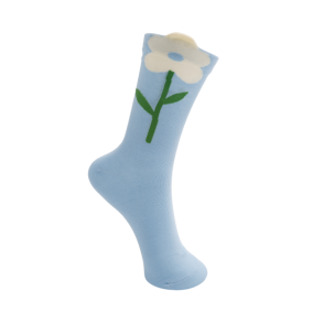 Black Colour - BCELIRA sock - Lt. Blue