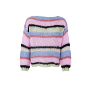 Black Colour - BCFREY striped jumper - Soft Candy