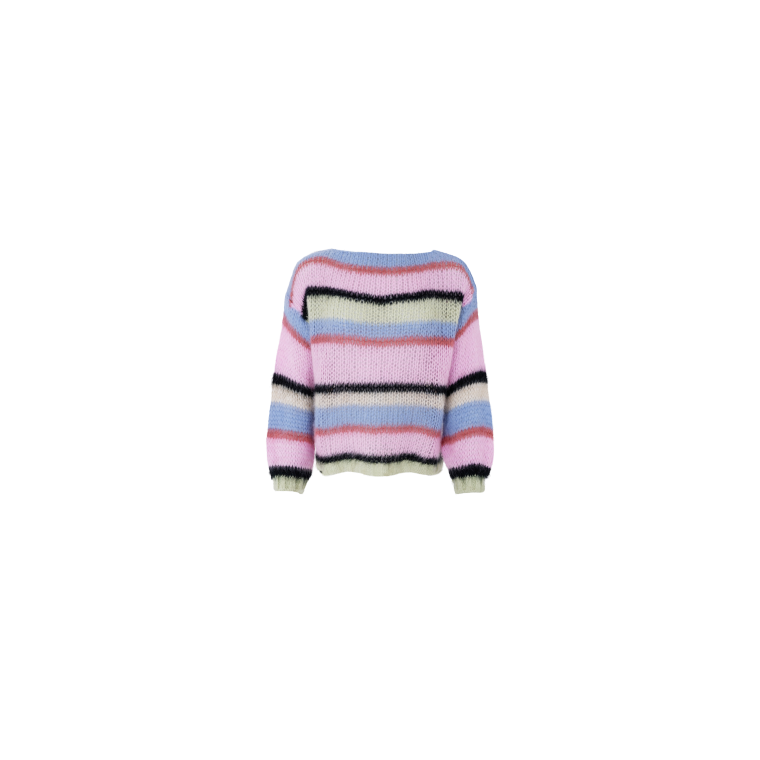 Black Colour - BCFREY striped jumper - Soft Candy