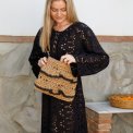 BLACK COLOUR - BCISLA boho bag - Nature w. Black