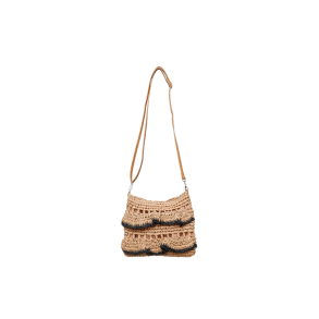 BLACK COLOUR - BCISLA boho bag - Nature w. Black
