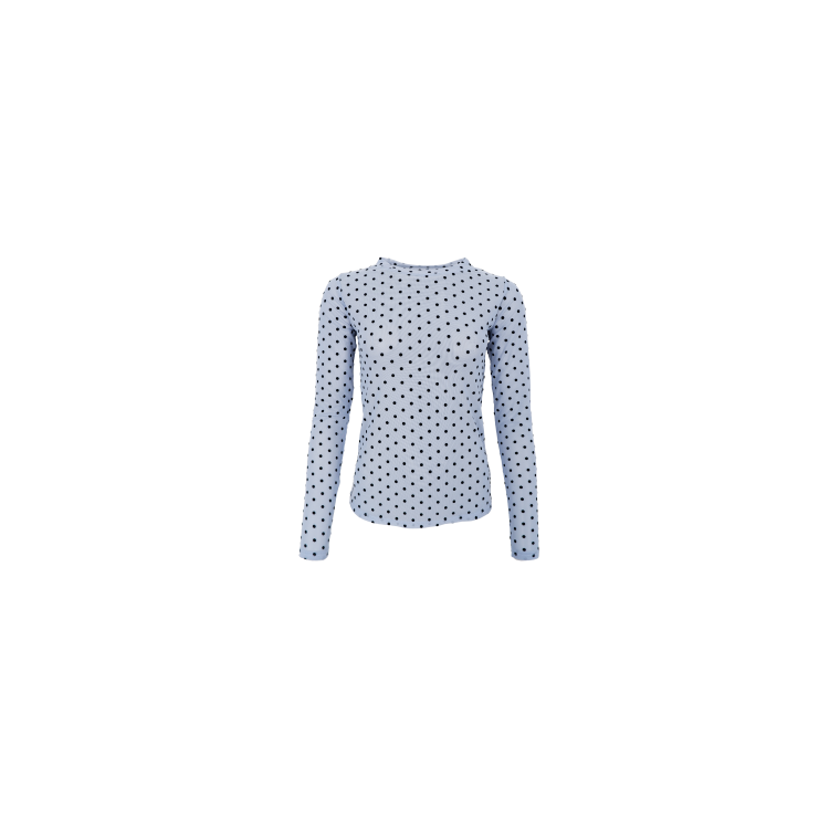 BLACK Colour - BCJENNIE dotted mesh blouse - Jeans Blue