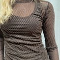Black Colour - BCJESSIE mesh blouse - Coffee