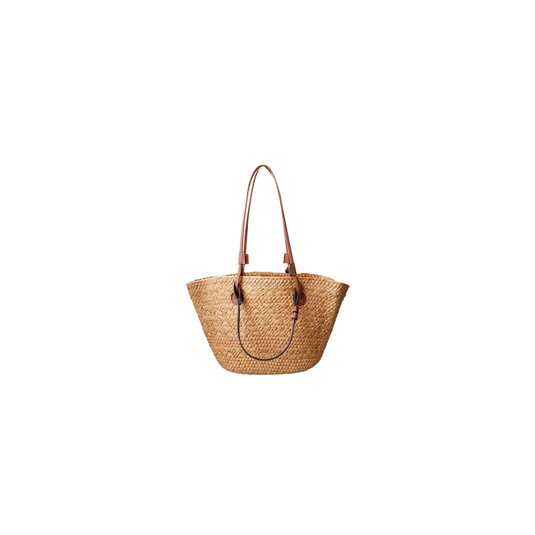 Black Colour - BCKATE straw shopper bag