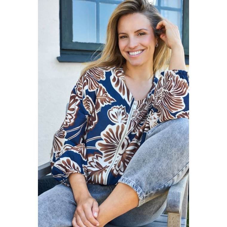Black Colour - BCLINE bomber shirt - Navy