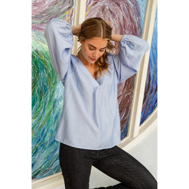 BLACK COLOUR - BCLUISA raglan blouse - Lt. Blue