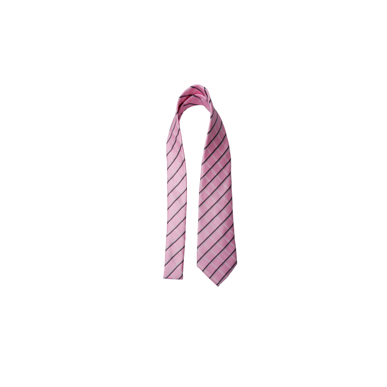 Black Colour - BCLULU tie - Pink Stripe