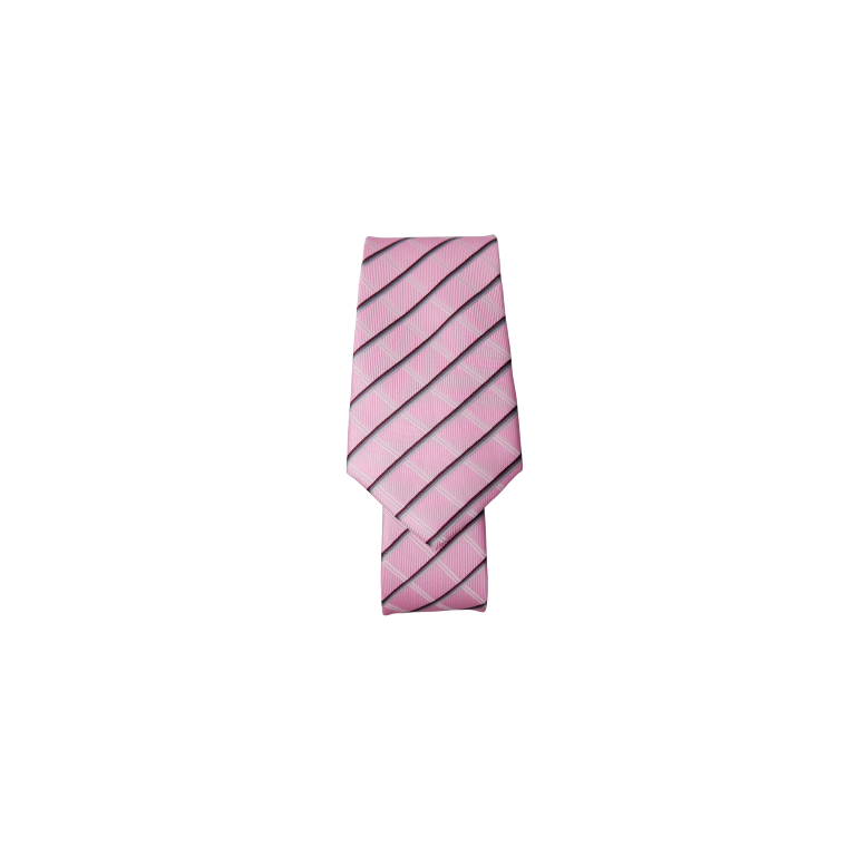 Black Colour - BCLULU tie - Pink Stripe