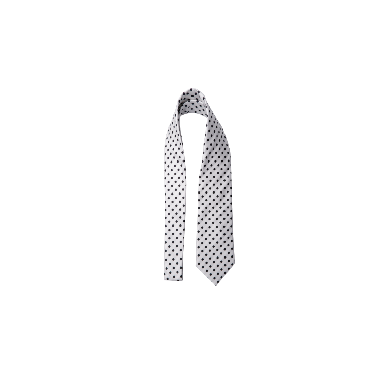 Black Colour - BCLULU tie - White Dot