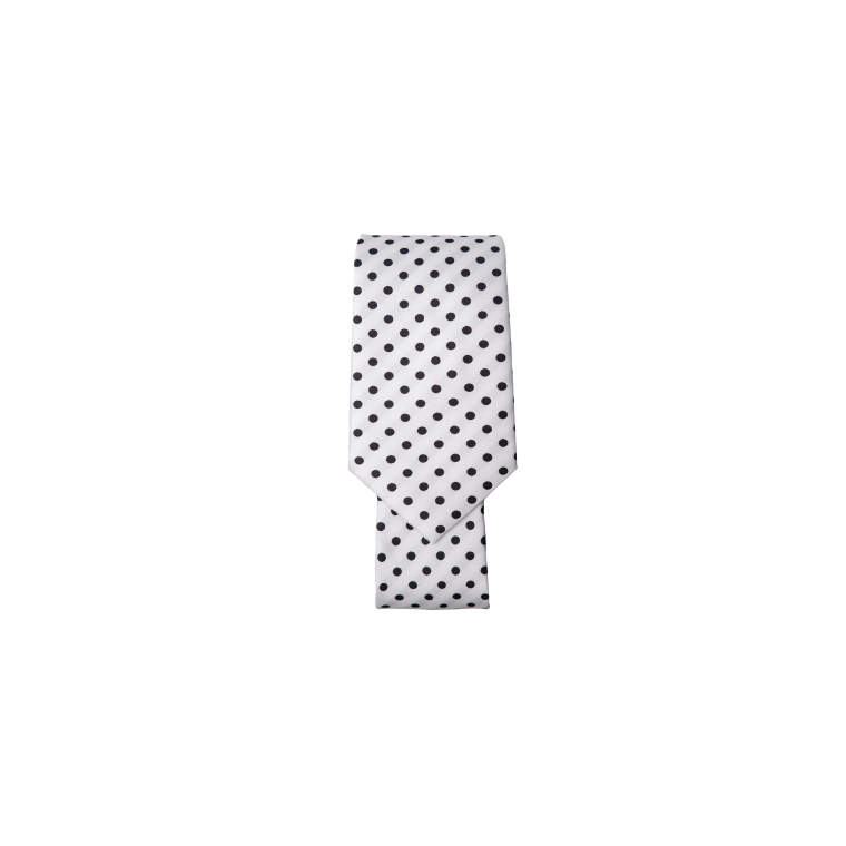 Black Colour - BCLULU tie - White Dot