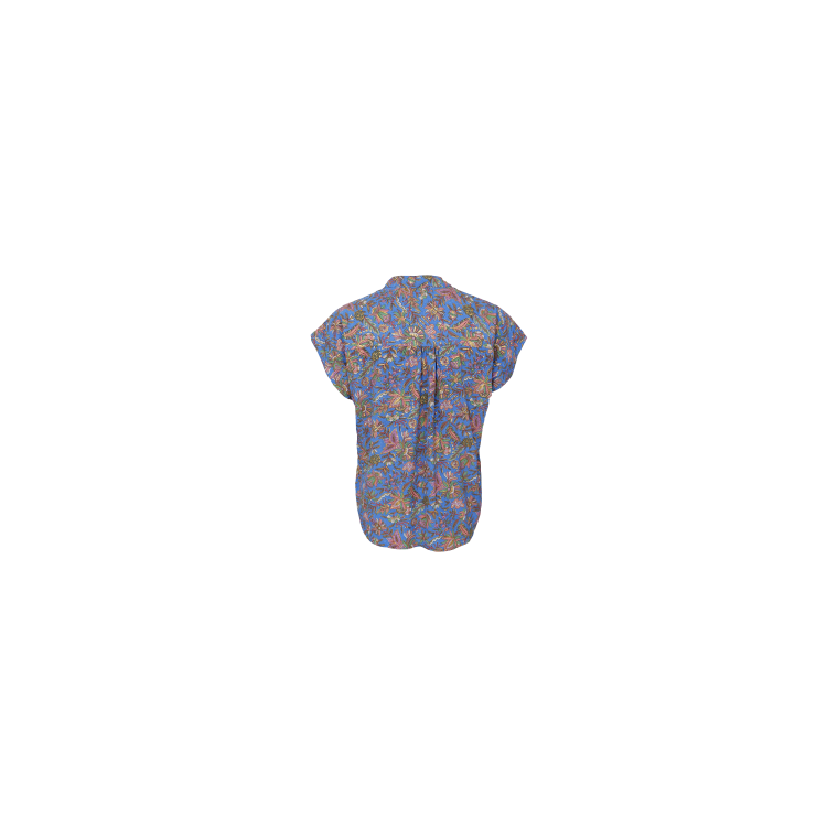 Black Colour - BCLUNA Andrea s/s blouse - Violet Blue