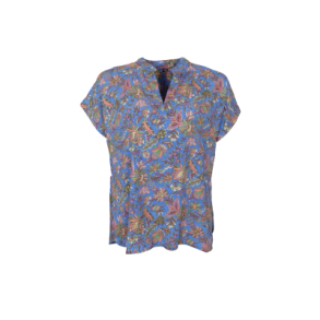 Black Colour - BCLUNA Andrea s/s blouse - Violet Blue