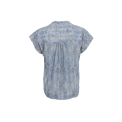 BLACK COLOUR - BCLUNA Andrea s/s top - Blue Argyle