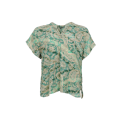 BLACK COLOUR - BCLUNA Andrea s/s top - Floral Green