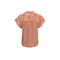 BLACK COLOUR - BCLUNA Andrea s/s top - Pacifique Orange Mix