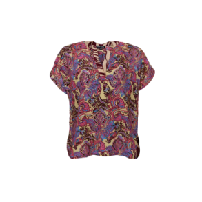 BLACK COLOUR - BCLUNA Andrea s/s top - Royal Berry Mix