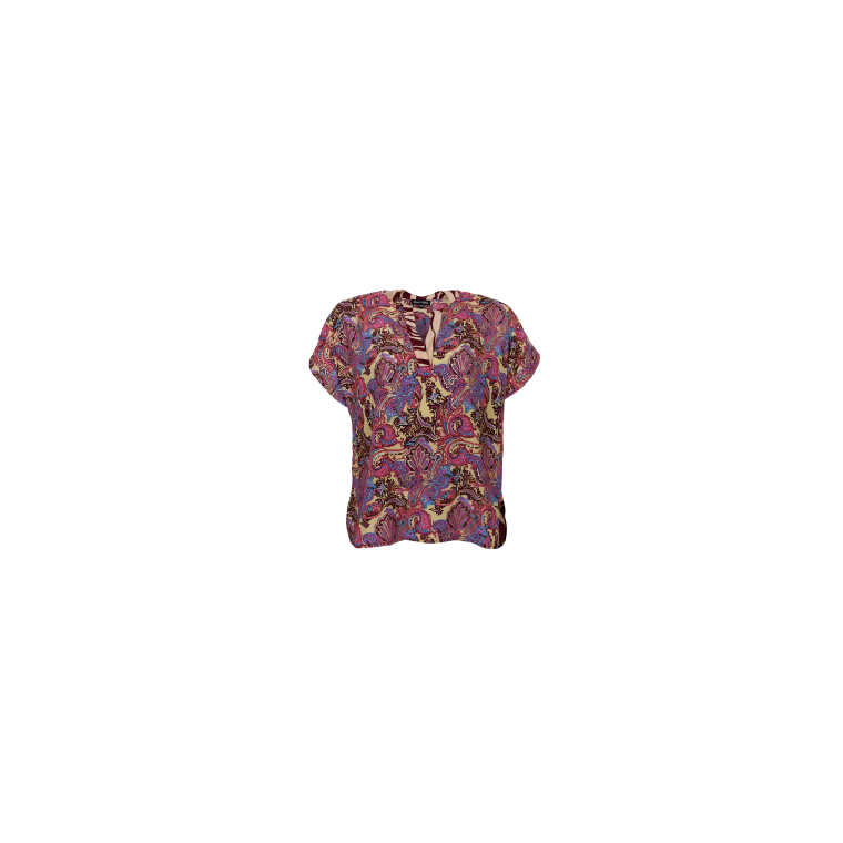 BLACK COLOUR - BCLUNA Andrea s/s top - Royal Berry Mix
