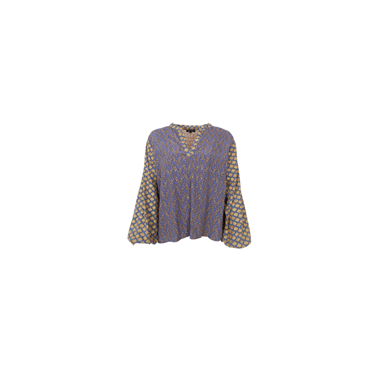 Black Colour - BCLUNA blouse - Blue Multi