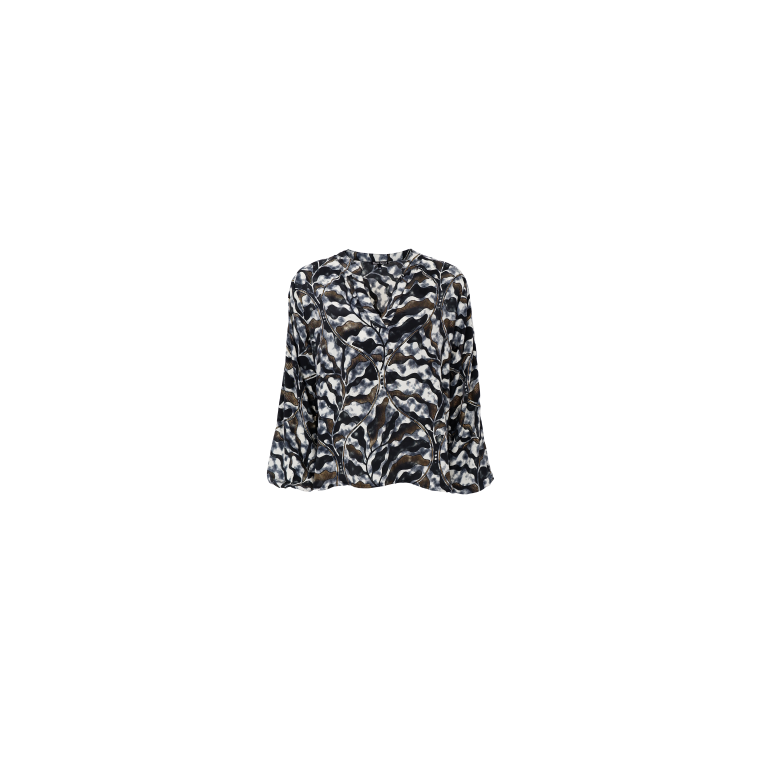 BLACK COLOUR - BCLUNA blouse - Graphite Decor