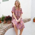 BCLUNA s/s kaftan tunic - Royal Berry - Onesize
